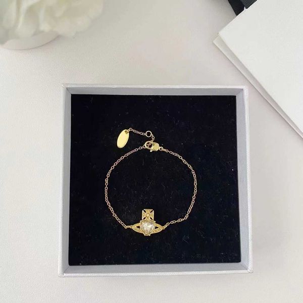 

empress dowager xi's heart-shaped crystal bracelet is simple and versatile, Golden;silver