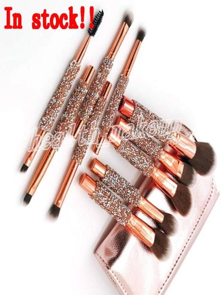 

professional 10 pcs set eye shadow blush makeup brushes set foundation blending powder eyeshadow contour concealer blush cosmetic 1073427