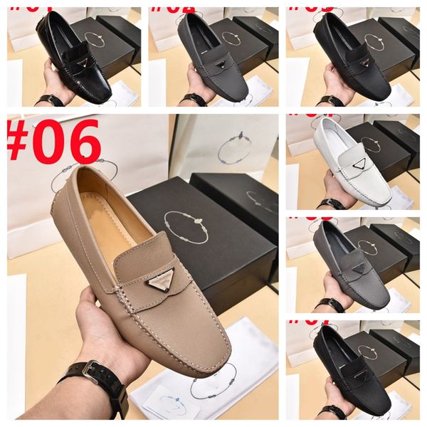 

suede leather shoe designer luxury mens loafers ocs casual leather men shoes summer mans flats walking lace-up man footwear size 38-46, Black