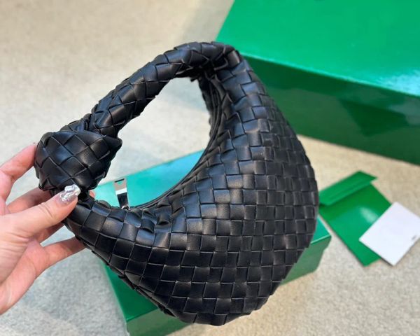 

mini jodie woven clutch bags woman designer handbags totes knotted wrist bag small fashion leather green purse womens handbag tote