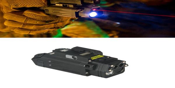 

dbalpl tactical hunting combo light white led 400 lumens airsoft flashlight with red laser and ir illuminator6123831