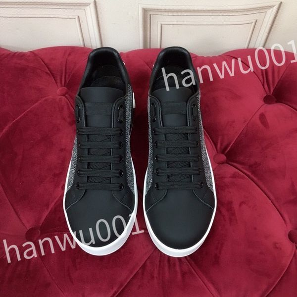 

2023 new luxury quality casual shoes women's white outdoor running shoes printed calf leather men casual shoes sneakers, Black