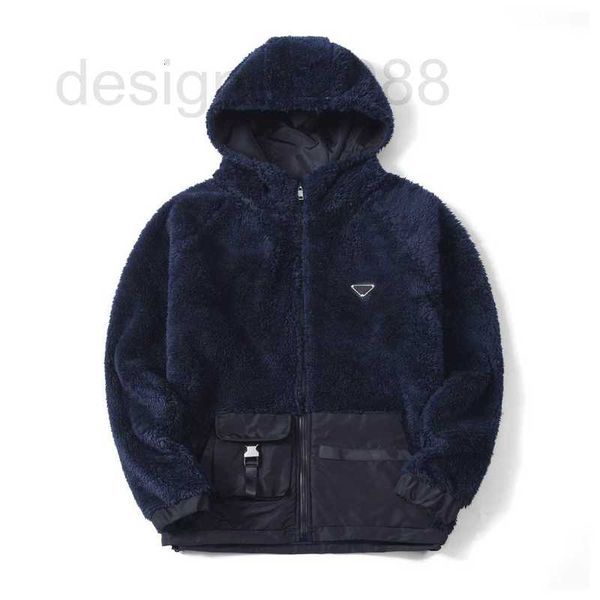 

men's jackets designer new designer jackets highquality fleece nylon pockets splicing design luxury handsome mens 6ym1, Black;brown
