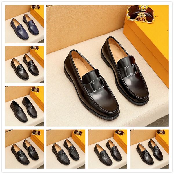 

mens loafers luxury brand italian designer men casual shoes comfortable slip-on moccasins men genuine leather driving shoe size 38-45, Black