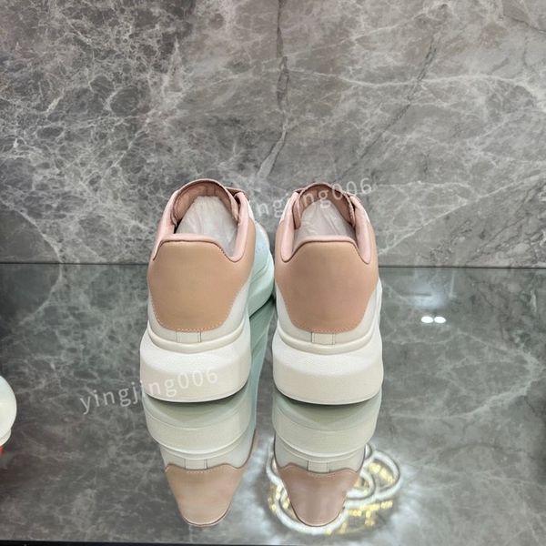 

new brand designer platform womens men quality casual shoes leather lace-up sneaker lady flat running trainers letters gym sneaker2023, Black