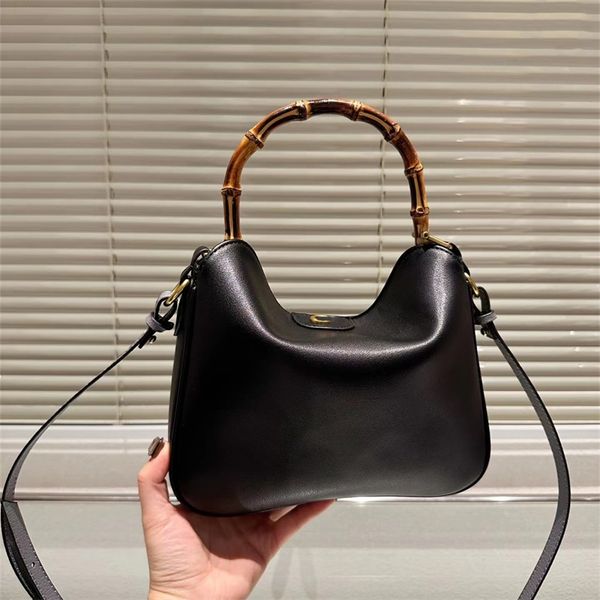 

woman bamboo handbags shoulder bags designer bag crossbody tote bag luxury handbag lady shopping totes purse bamboos handle leather 5a