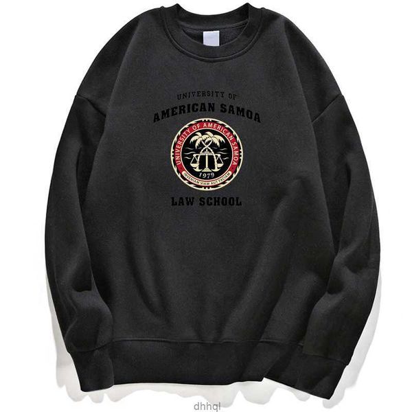 

mens hoodies sweatshirts bcs university of american samoa law school men hoodie pullovers jumper sweatshirt trapstar crewneck spring 230209j, Black