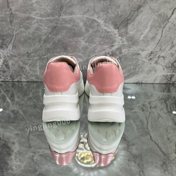 

brand fashion designer platform womens casual shoes leather lace-up sneaker lady flat running trainers letters gym sneaker2023, Black