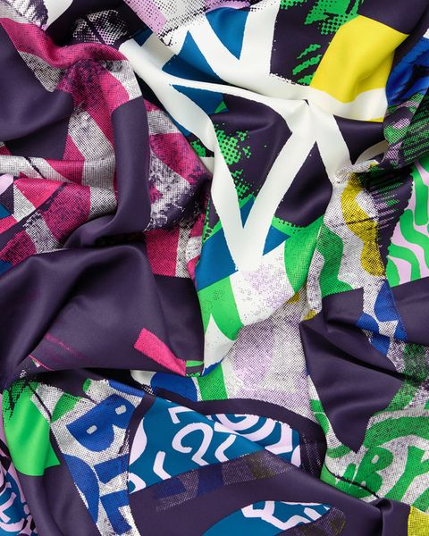 

handkerchiefs spanish style oversized print handkerchief l230519, Blue;white