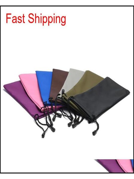 

new fashion eyeglasses bag colorful fiber bag soft glasses case sunglasses pouch 100pcslot 175x9cm msagd8335481