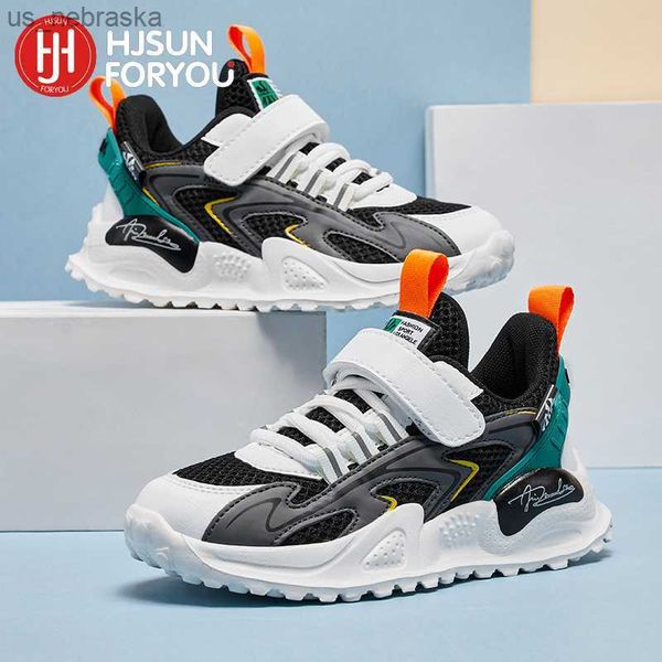 

athletic outdoor 2023 spring summer children shoes girls boys fashion sneakers comfortable kids sports shoes breathable casual mesh shoesl23, Black