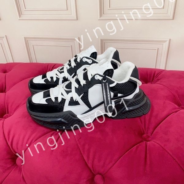 

2023 new casual shoes trainers women flats platform sneakers designer logo white black leather womens lace up mens size 35-45
