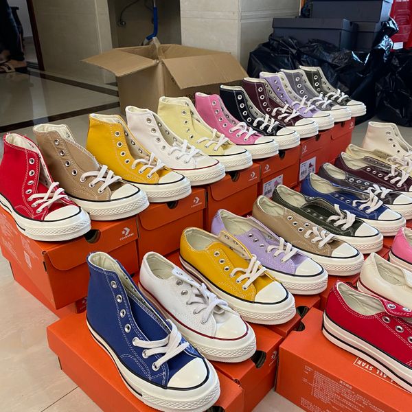 

casual white shoes 35-44 sports stars low high classic canvas 1970 men taylor all-star sneakers mens womens sneaker star canvas chuck 70 chu, Black