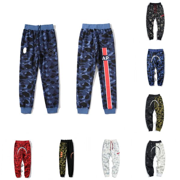 

mens designer pants camo red men harem joggers woman streetwear casual camouflage trousers sweatpants beam foot trousers size m-3xl, Black