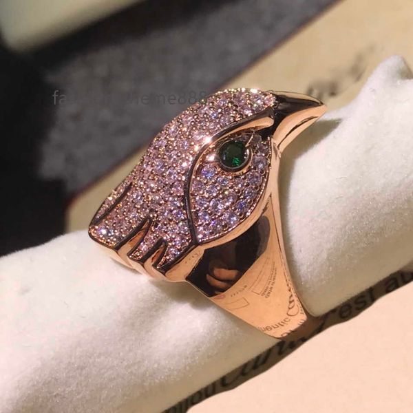 

luxury brand owl ring diamonds 18 k gilded rings brand design new selling diamond anniversary gift classic style european size with box aaaa, Silver