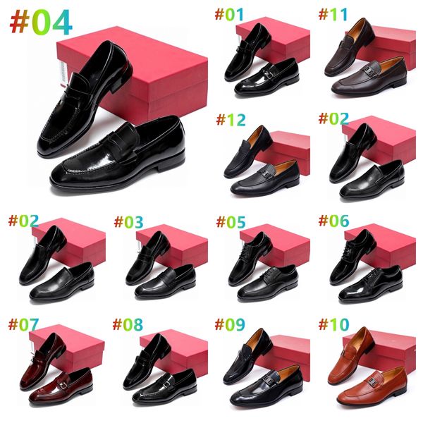 

mens cow leather lace-up business dress men's sneakers casual shoe luxury men shoes designer zapatos de hombre man wedding shoess 38-45, Black