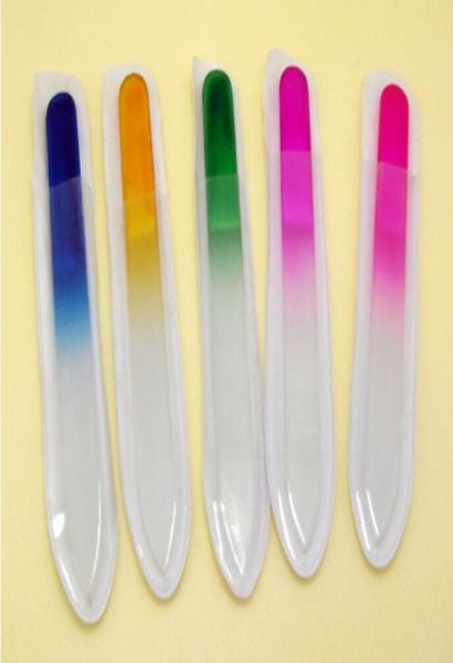 

whole new 20pcs glass nail files crystal naill buffer 14cm with white box packing 9043935