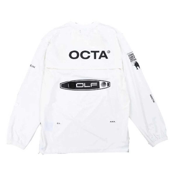 

2023 men's hoodies us version nocta golf co branded draw breathable quick drying leisure sports t-shirt long sleeve round neck summer 2, Black