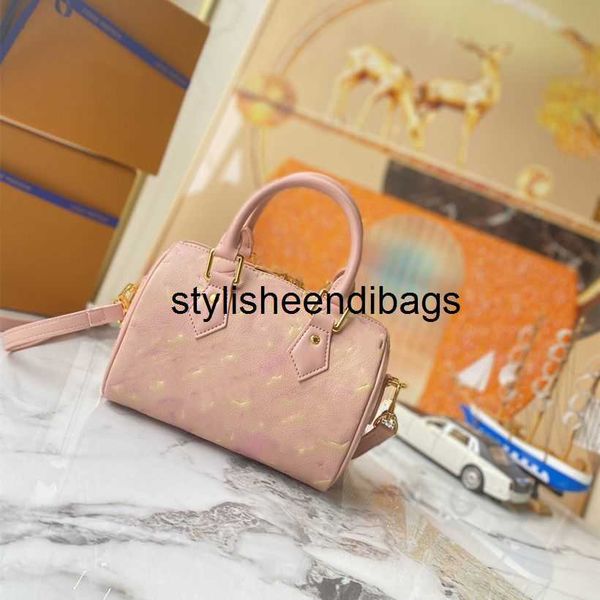 

stylisheendibags summer stardust series pochette speedy 20 pillow bag designer luxury multi shoulder bag glimmering embossing genuine leathe