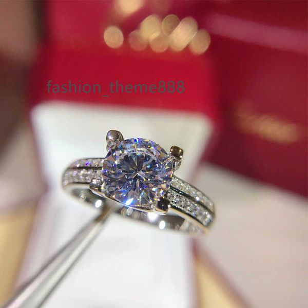 

luxury ring designer diamond ring handmade fashion silver wedding band rings size 5-8, Golden;silver
