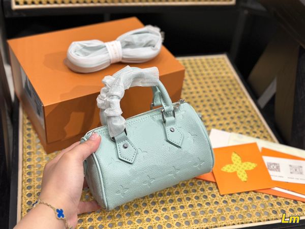 

mt 2023 new series pochette genuine leather speedy 16 pillow bag designer luxury multi shoulder bag embossing genuine leather cross body wal