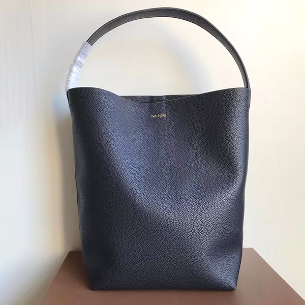 

the row park tote bags luxury designer shoulder crossbody clutch handbag bucket summer bag grey genuine leather womens summer beach bag