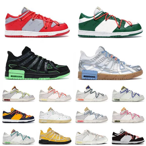 

2023 new arrival sports low lot the running shoes off no.01-50 white rubber green strike unc smoke grey lows mens women skate trainers sneak