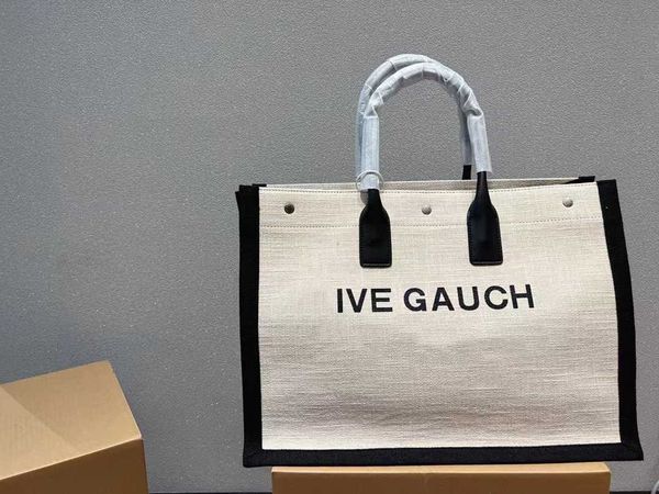 

2022 new women's bag canvas letter shopping bag portable beach bag fashion tote bag large capacity tote bag 230519
