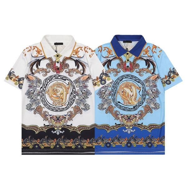 

designer polo men's t-shirts fashion embroidered designers tshirt v neck cotton high street men casual t shirt luxury casual couple clo, White;black