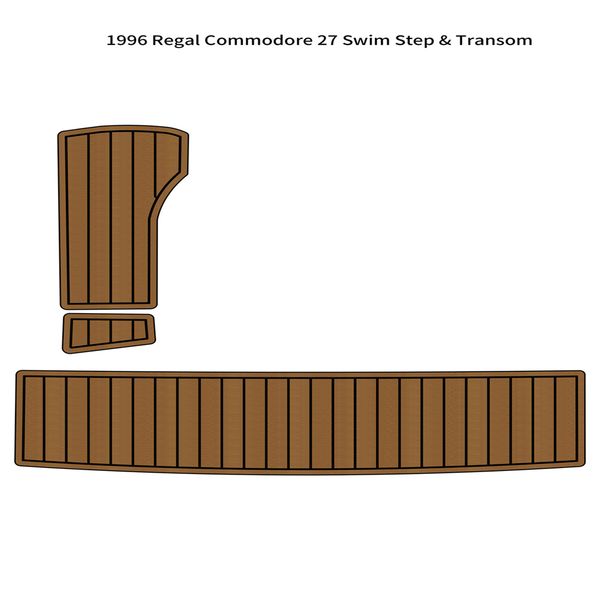 

1996 regal commodore 27 swim platform step pad boat eva foam teak deck floor