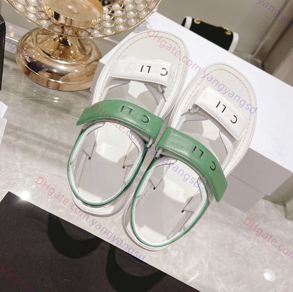 

designer luxury fashion leo sandals slippers women soft leather sandals thick sole elevated shoes soft sole solid color patchwork open toe s, Black