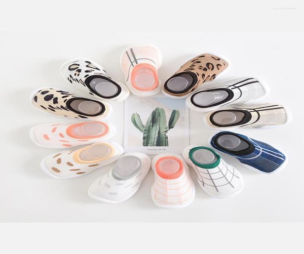 

first walkers leopard stripes poka dots animal cartoon baby socks shoes children soft rubber boys girls floor for 024months2807799