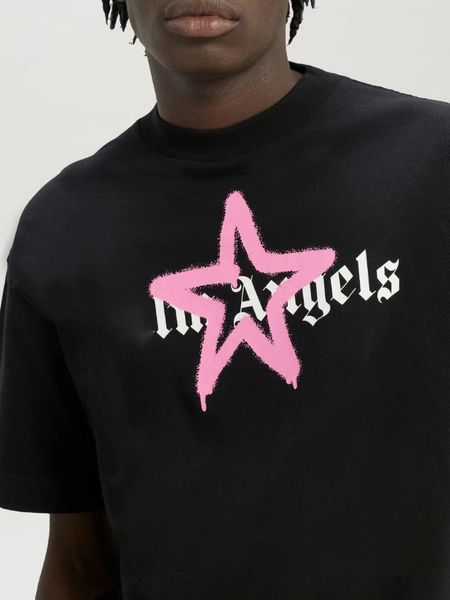 

23ss angels designer of luxury t-shirt brand t shirt clothing spray letter short sleeve spring summer tide men and women tee wozu, White;black