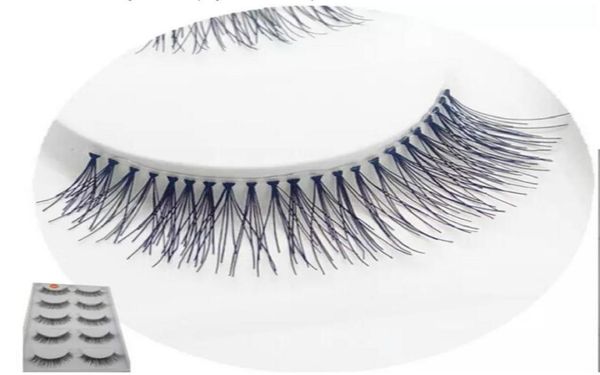 

whole new 5 pairs natural handmade long sparse cross eye lashes extension makeup thick false eyelashes8932103