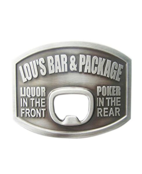 

vintage bar beer bottle opener belt buckle0123456787825170, Slivery;black