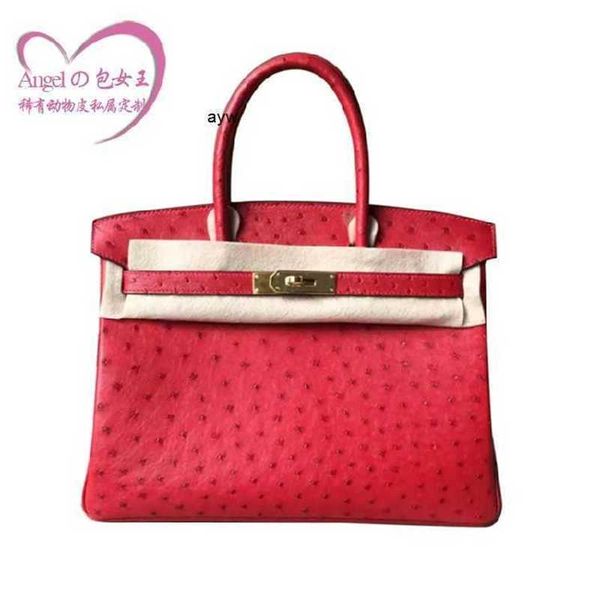 

birkins handbags kkl ostrich leather bag women's bk women's bag poken handbag tongyao same style bag ayw