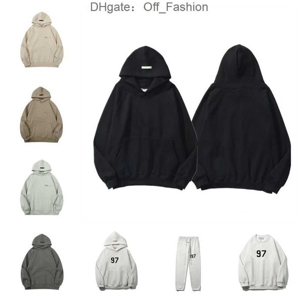 

ess hoodie men women designers pull-over essen hoodies winter warm man clothing pullover clothes hoodys sweatshirts version, Black