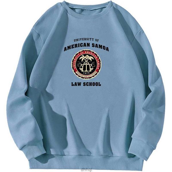 

mens hoodies sweatshirts bcs university of american samoa law school men hoodie pullovers jumper sweatshirt trapstar crewneck spring 230209j, Black