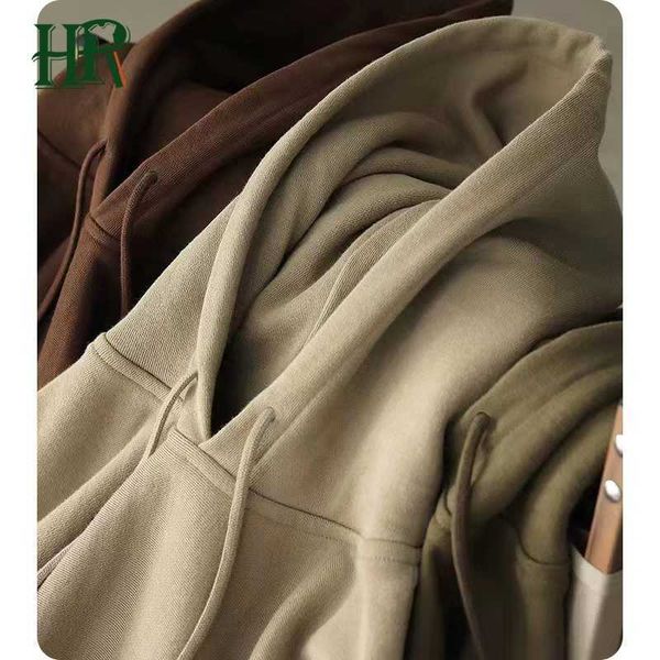 

heavy weight cotton men's hoodies sweatshirts embroidery oversized hoodie custom, Black