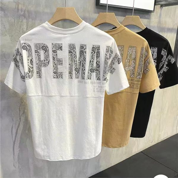 

2023 fashion mens t shirts women designers t-shirts tees cottons man s casual chest letter shirt luxury clothing sleeve clothes bur tshirts, White;black