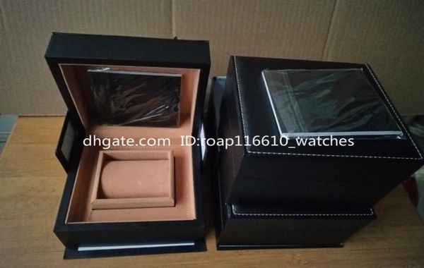 

2019 new whole leather watch box gift boxhighend combination watch boxes2679035, Black;blue