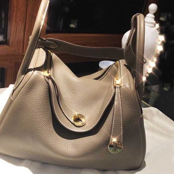 

totes storage bags h erm lindies pure handmade wax thread 2023 cowhide h erm lindies bag doctor's bag genuine leather women's bag