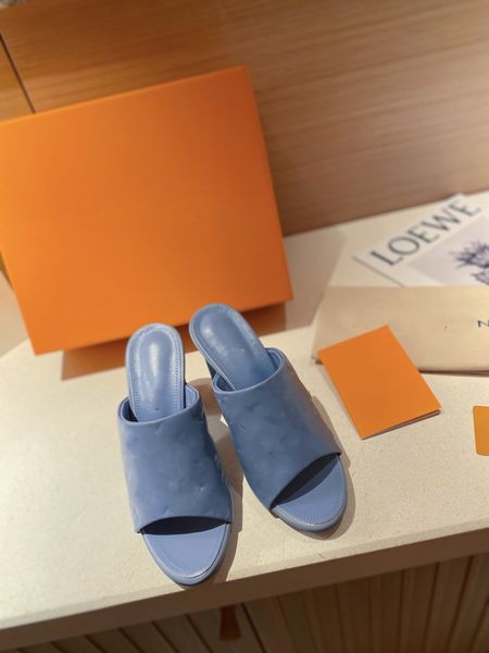 

famous brand beach slippers classic flat heel summer designer fashion outdoor flops leather lady slides women 0518, Black