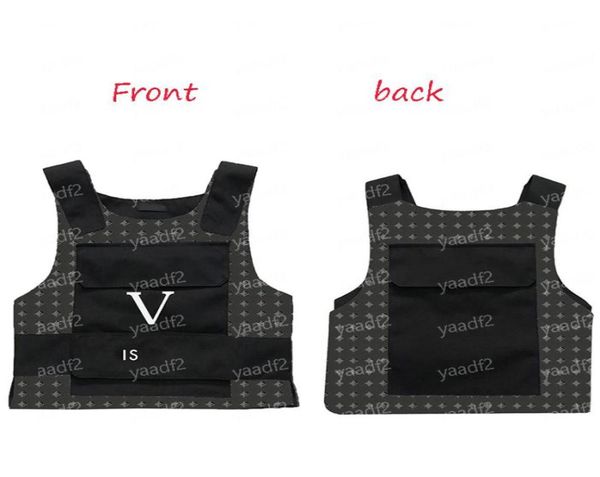 

vintage letters flower vests outdoor hiking tactical vest adults simulated war game body armor fashion protective tanks 9785576, Black;green