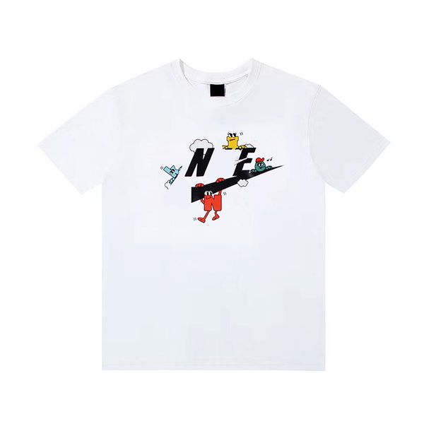 

mens tshirts round neck designer tech n print classic black and white two color fashion casual short sleeve jij0, White;black