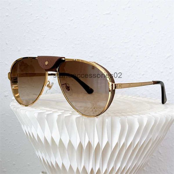 

fashion designer 0296 mens sunglasses classic vintage metal wrapped pilot summer leisure versatile style uv protection come with caseacgkiss, White;black