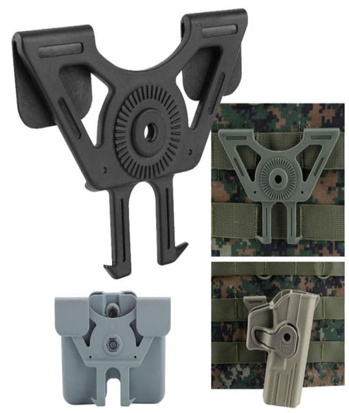 

tactical airsoft gear vest molle accessory clip holster platform no061388631674