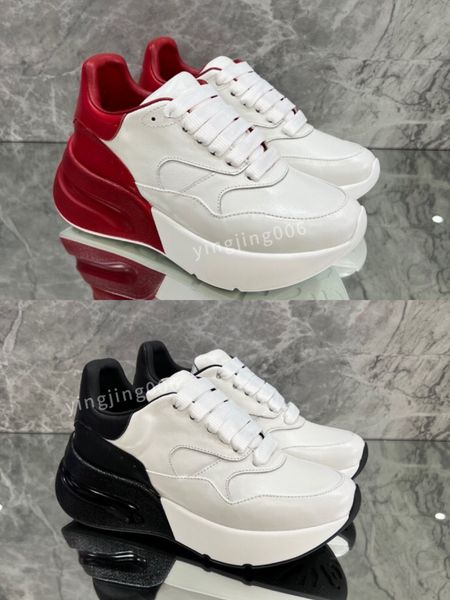 

new fashion designer platform womens men casual shoes leather lace-up sneaker lady flat running trainers letters gym sneaker2023, Black