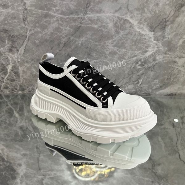 

2023new fashion designer platform womens men casual shoes leather lace-up sneaker lady flat running trainers letters gym sneaker, Black