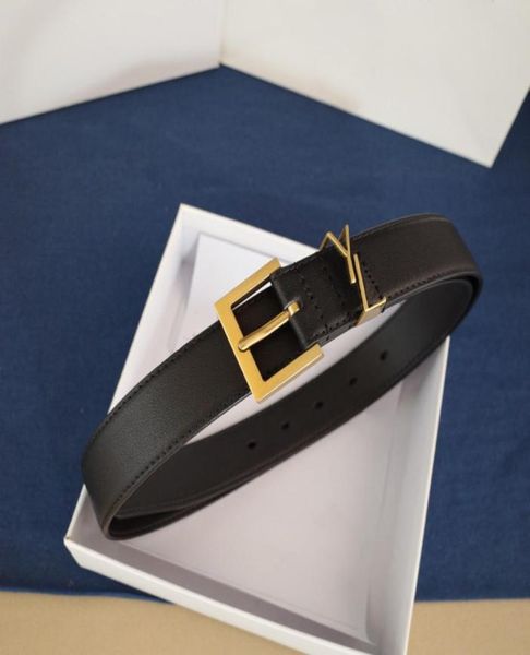 

belt for woman fashion gold needle buckle man womens belts genuine cowhide 2 color4254217, Black;brown